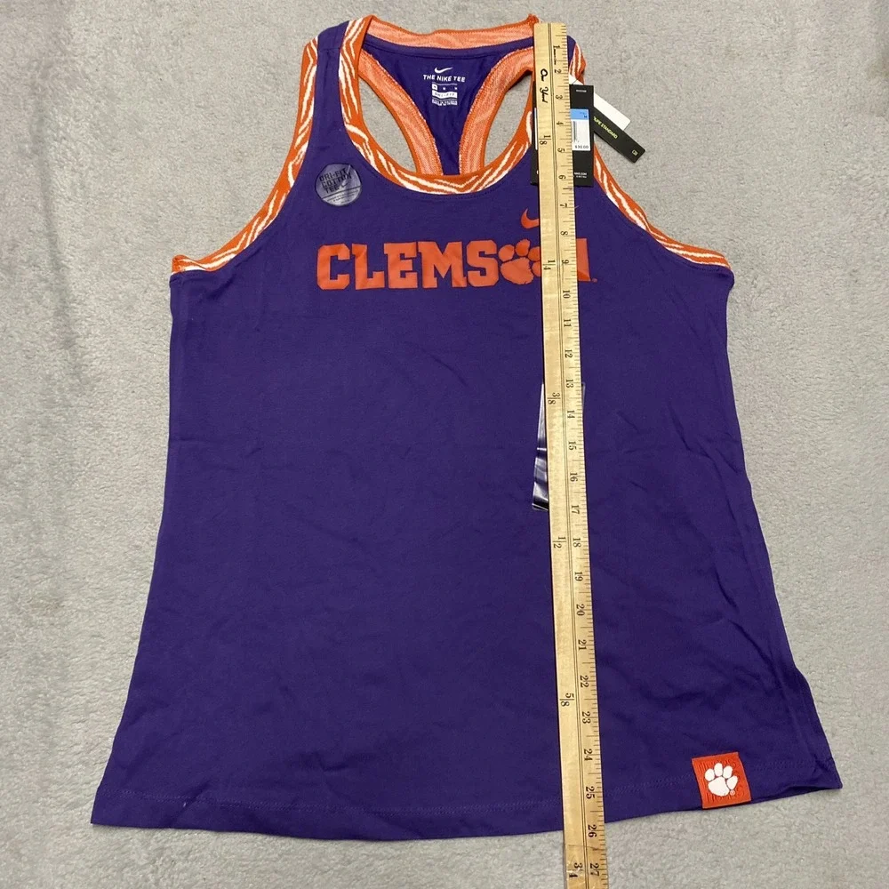 Nike‎ Clemson Tigers Team Issue Tank Top Womens Medium Racerback Athletic NEW